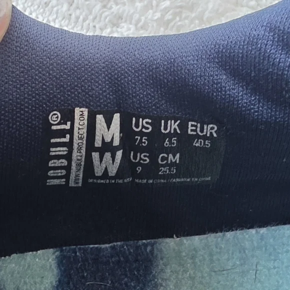 Nobull Ripstop Teal Tie Dye Runners Shoes All Day Men's 7.5 Women's 9 Sneakers - Picture 9 of 9